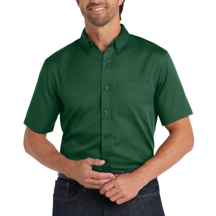Port Authority ®  Short Sleeve SuperPro React ™  Twill Shirt. W809