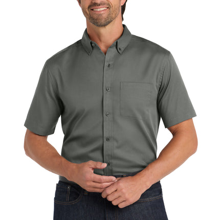 Port Authority ®  Short Sleeve SuperPro React ™  Twill Shirt. W809