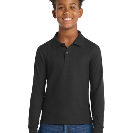 Port Authority ®  Youth Long Sleeve Silk Touch™ Polo.  Y500LS
