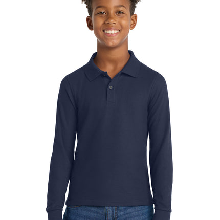Port Authority ®  Youth Long Sleeve Silk Touch™ Polo.  Y500LS