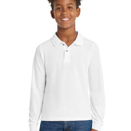 Port Authority ®  Youth Long Sleeve Silk Touch™ Polo.  Y500LS