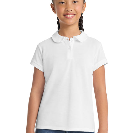 Port Authority ®  Girls Silk Touch ™  Peter Pan Collar Polo. YG503