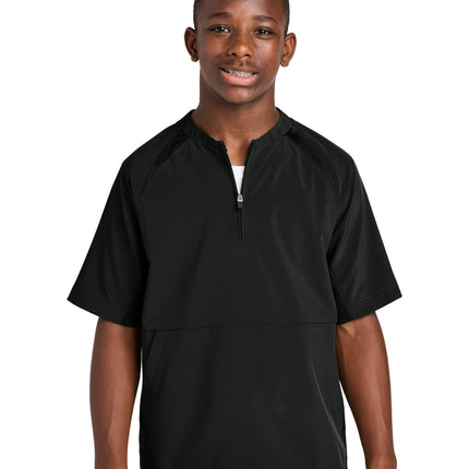 Sport-Tek ®  Youth Repeat 1/2-Zip Short Sleeve Jacket YJST489