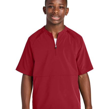 Sport-Tek ®  Youth Repeat 1/2-Zip Short Sleeve Jacket YJST489