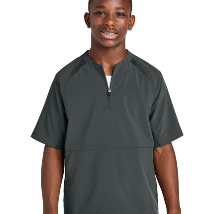 Sport-Tek ®  Youth Repeat 1/2-Zip Short Sleeve Jacket YJST489
