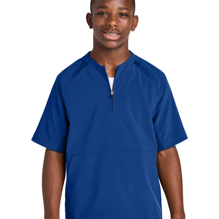 Sport-Tek ®  Youth Repeat 1/2-Zip Short Sleeve Jacket YJST489