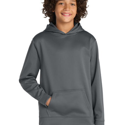 Sport-Tek ®  Youth Sport-Wick ®  Fleece Hooded Pullover. YST244