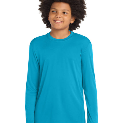 Sport-Tek ®  Youth Long Sleeve PosiCharge ®  Competitor™ Tee. YST350LS