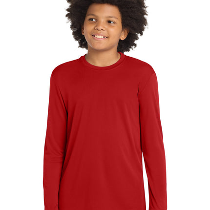 Sport-Tek ®  Youth Long Sleeve PosiCharge ®  Competitor™ Tee. YST350LS