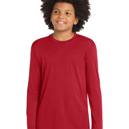 Sport-Tek ®  Youth Long Sleeve PosiCharge ®  Competitor™ Tee. YST350LS