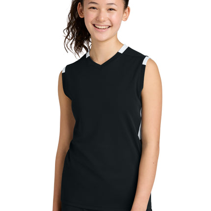 Sport-Tek ®  Youth Club Sleeveless V-Neck YST441