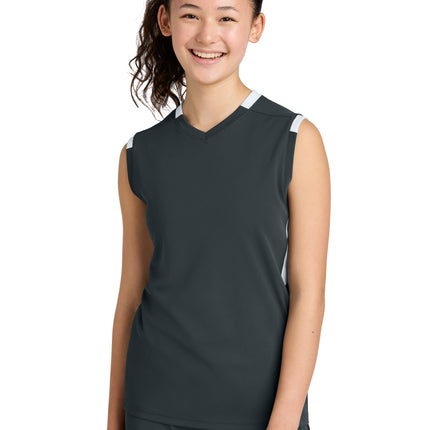 Sport-Tek ®  Youth Club Sleeveless V-Neck YST441