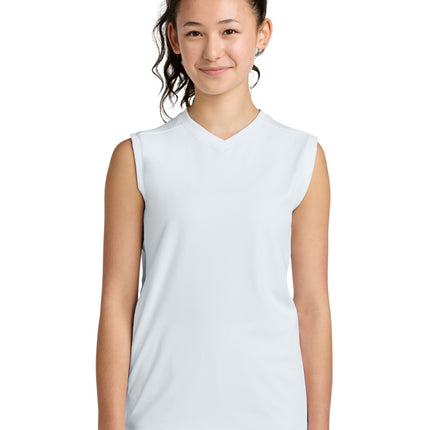 Sport-Tek ®  Youth Club Sleeveless V-Neck YST441