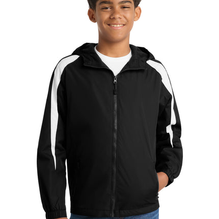 Sport-Tek ®  Youth Fleece-Lined Colorblock Jacket. YST81
