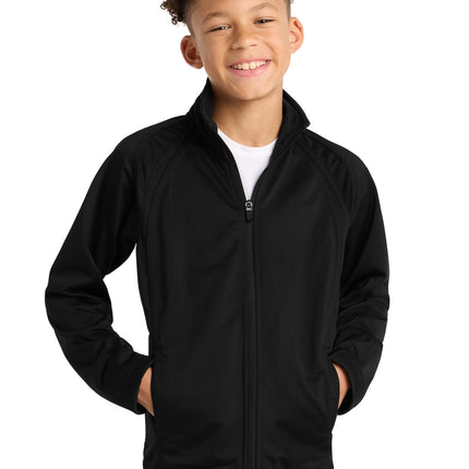 Sport-Tek ®  Youth Tricot Track Jacket. YST90