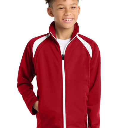 Sport-Tek ®  Youth Tricot Track Jacket. YST90