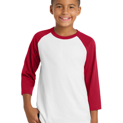 Sport-Tek ®  Youth Colorblock Raglan Jersey.  YT200