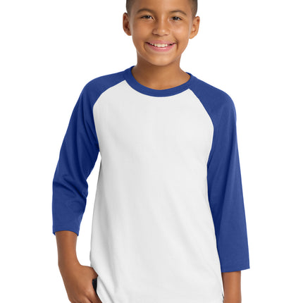 Sport-Tek ®  Youth Colorblock Raglan Jersey.  YT200